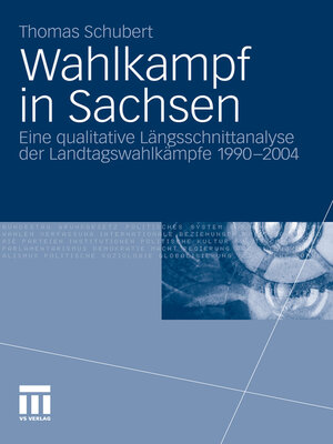 cover image of Wahlkampf in Sachsen